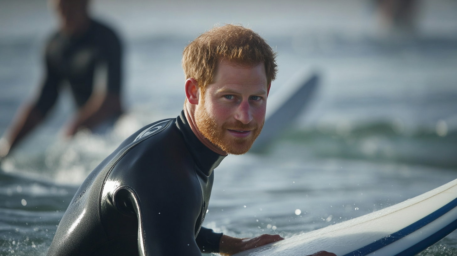 Prince Harry Shines on the Waves with Surfing Skills in California