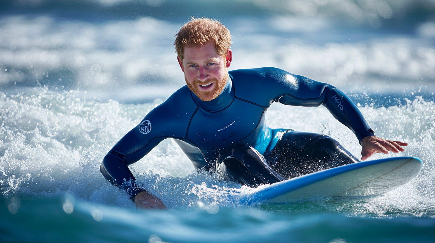 Prince Harry Shines on the Waves with Surfing Skills in California