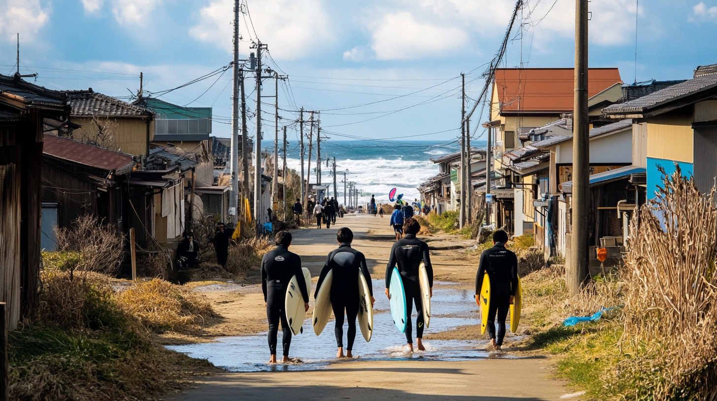 Surf Tourism Thrives in Fukushima's Coastal Town