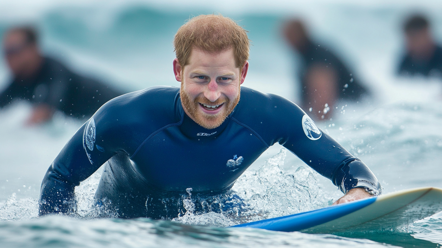 Prince Harry Delights Fans with Impressive Surfing Skills