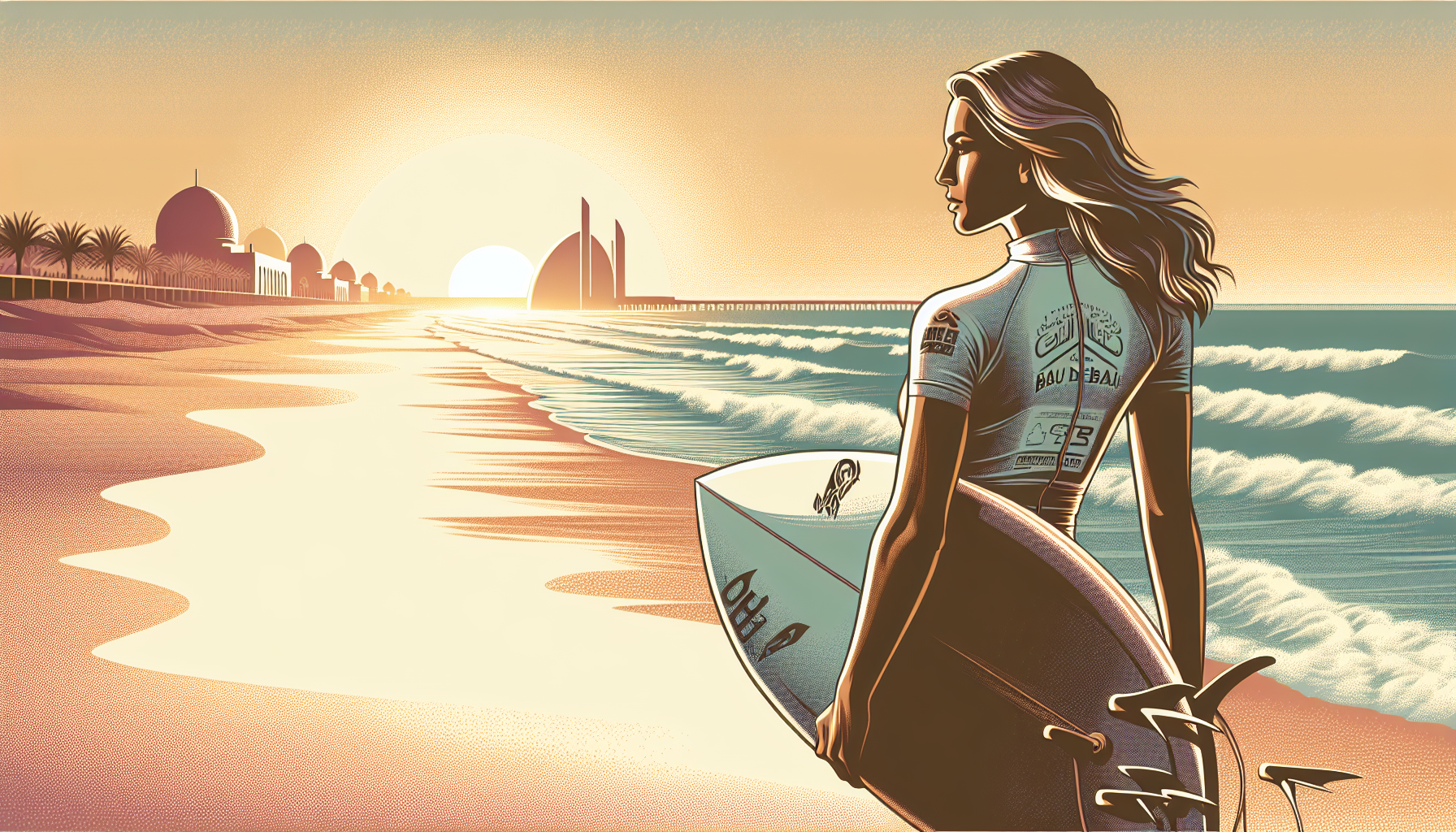 Erin Brooks Exits Abu Dhabi Pro Quarterfinal in Surfing Competition