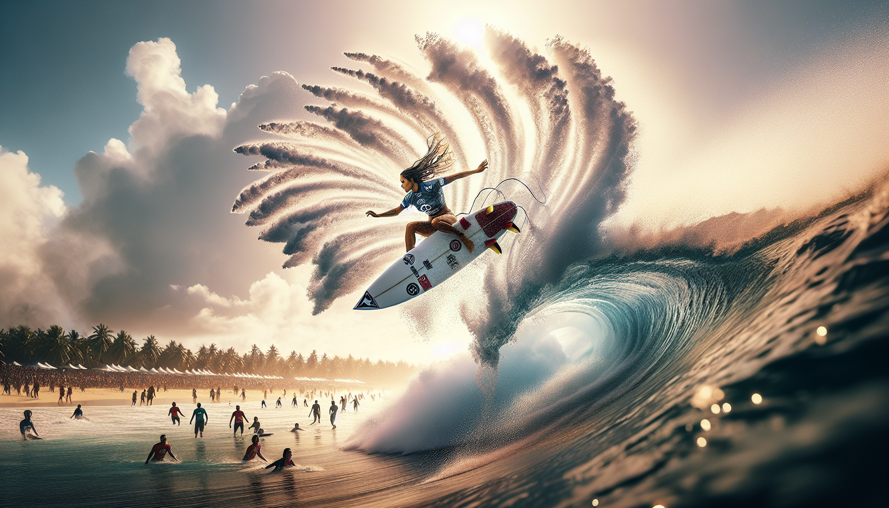 Andi Eigenmann Achieves 6th Place in Queen of the Point Siargao Surfing Competition