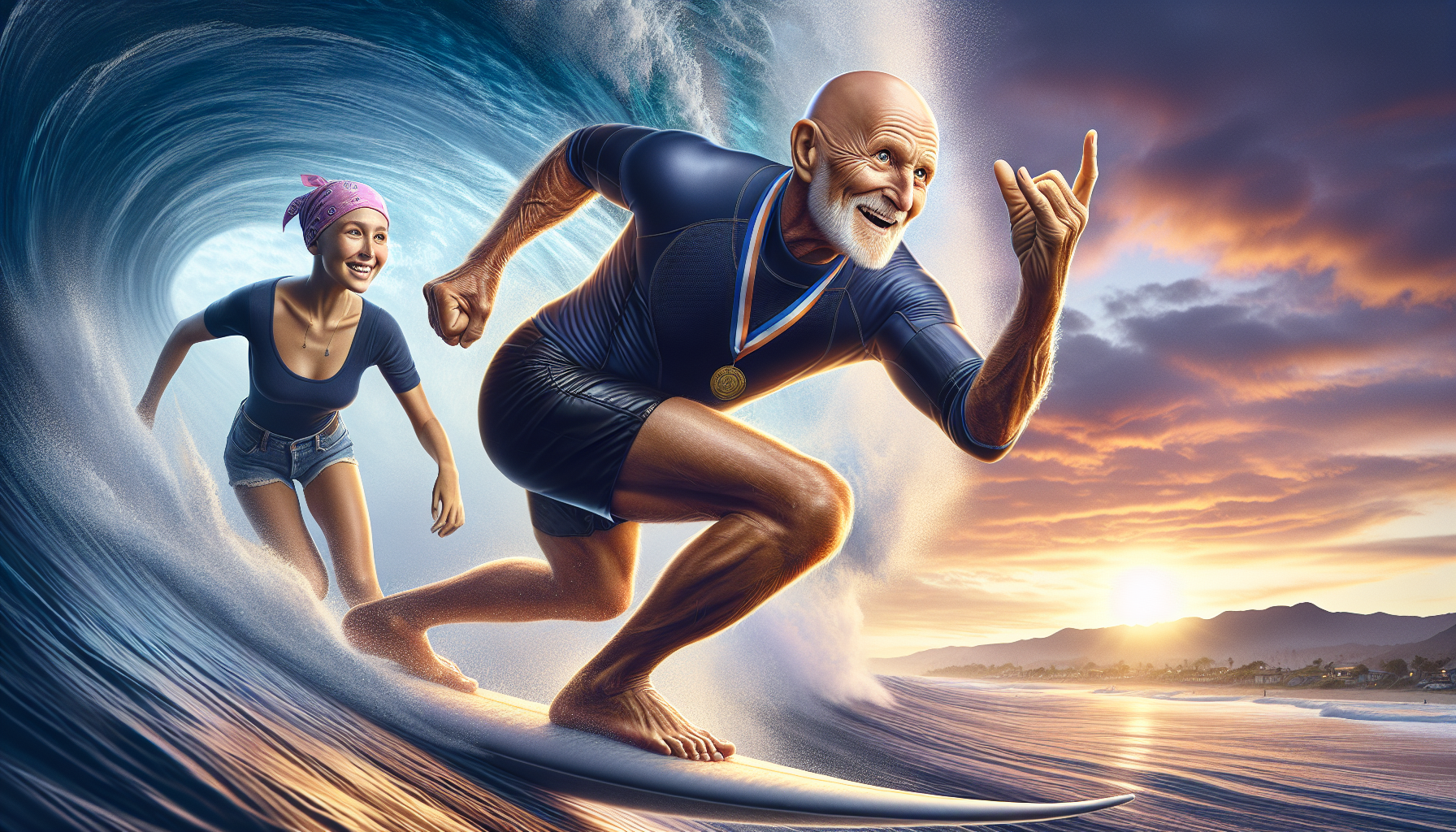 71-Year-Old Surfer Wins National Title Inspired by Granddaughter's Cancer Battle