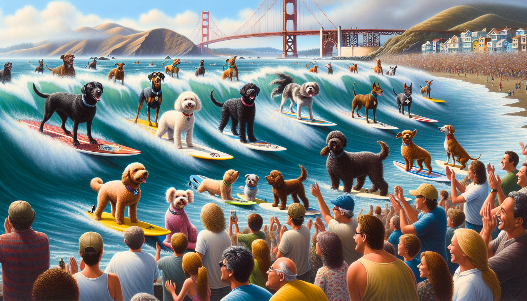 Adorable Dogs Compete at World Dog Surfing Championship Near SF