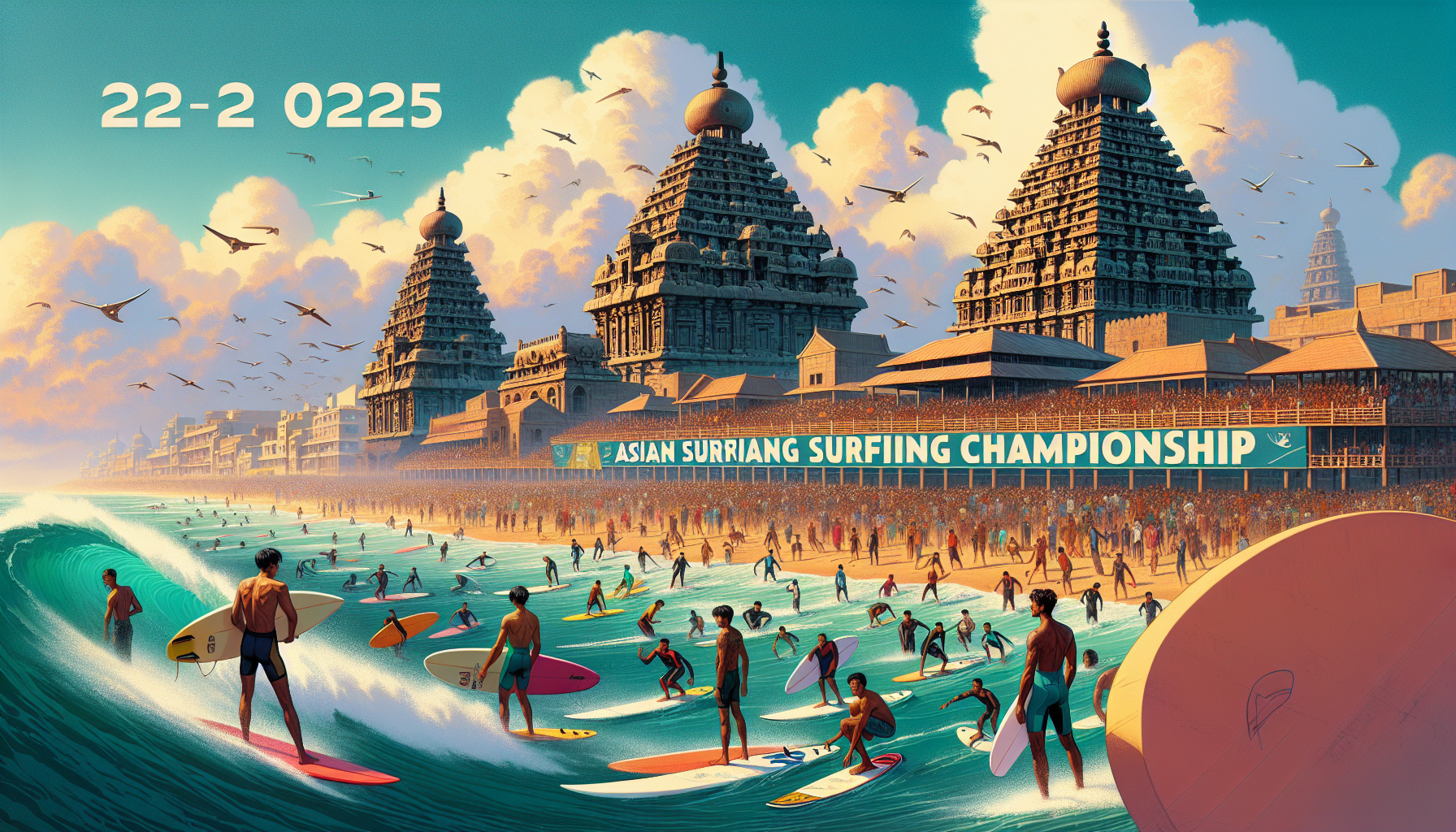 Asian Surfing Championships 2025 Set for Mahabalipuram