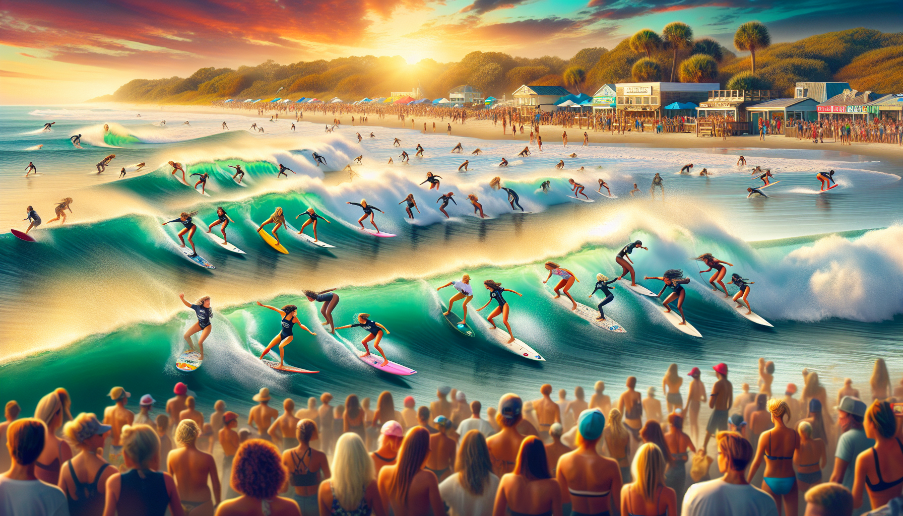 Folly Beach Wahine Classic Celebrates Women Surfers and Supports Local Economy