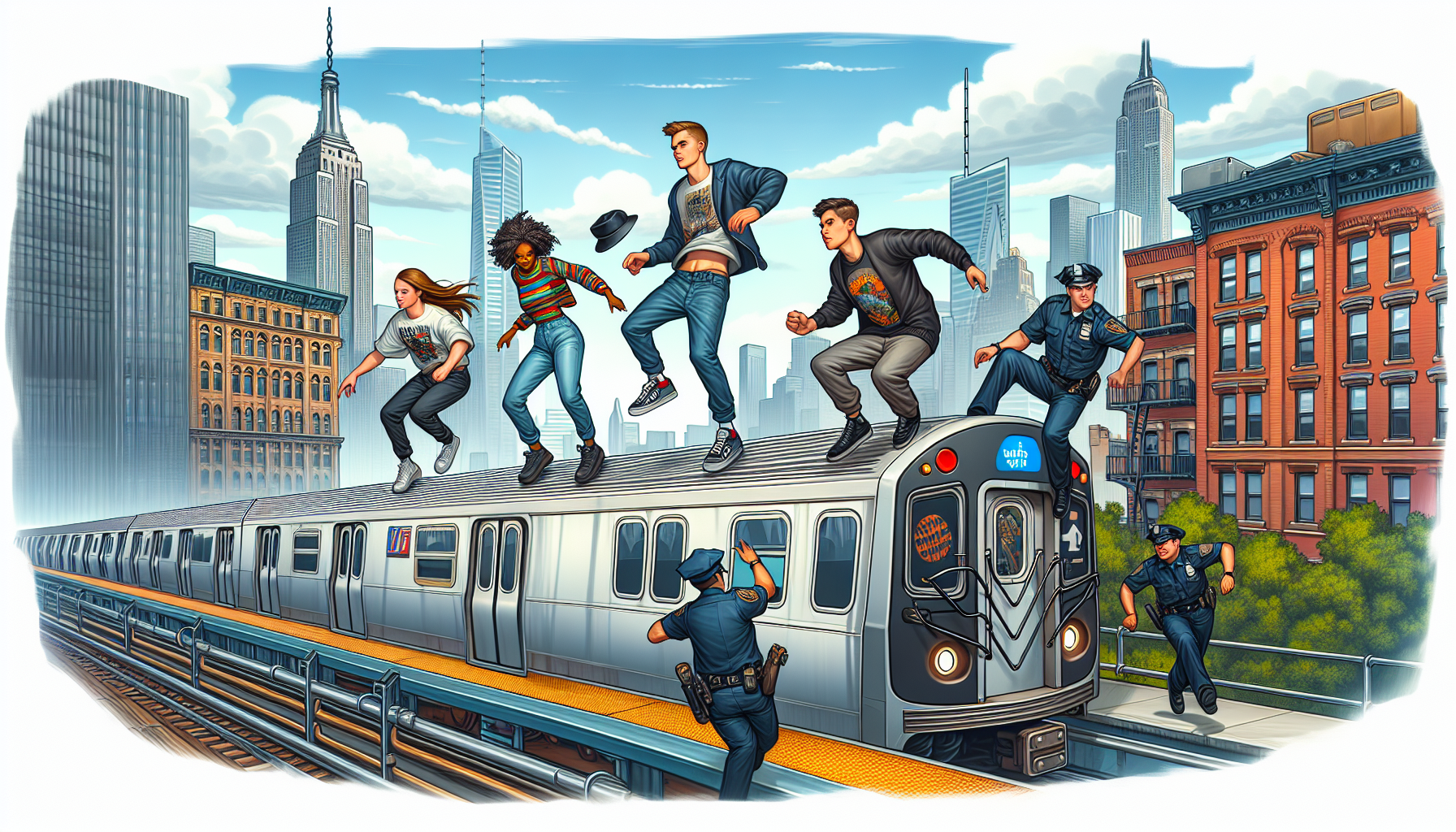 Four Arrested for Subway Surfing in NYC