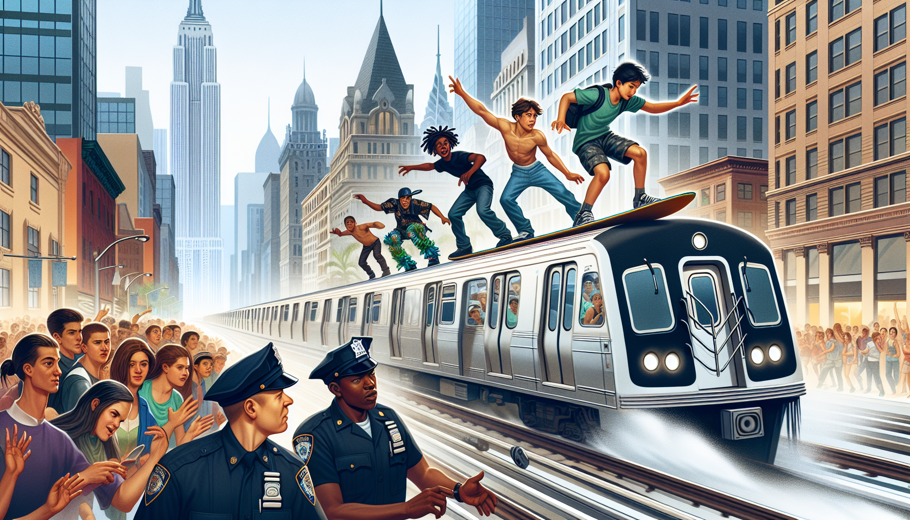 Police Arrest 4 Boys for Subway Surfing in NYC