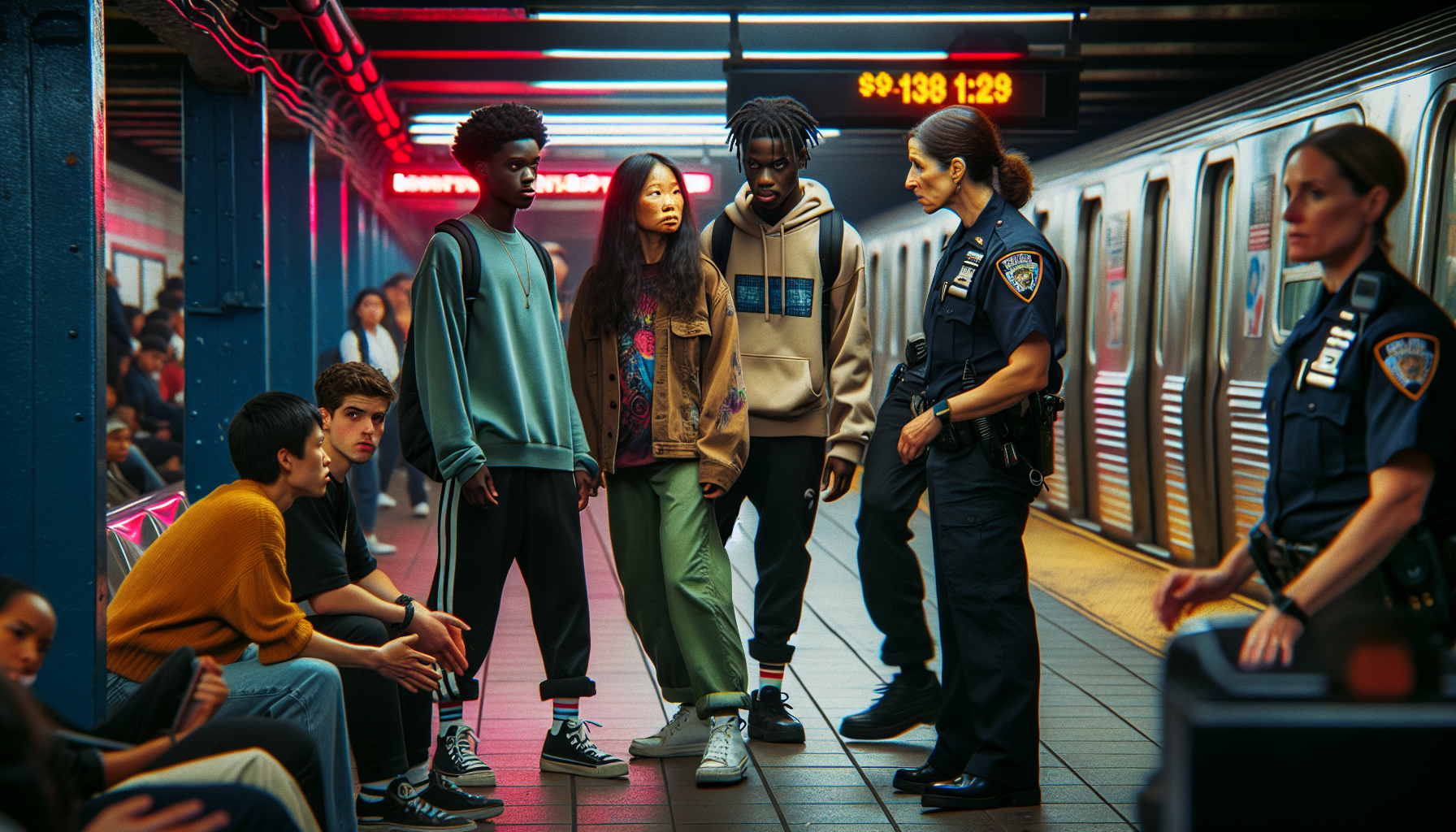 Police Detain 4 Boys for Dangerous Subway Surfing in NYC