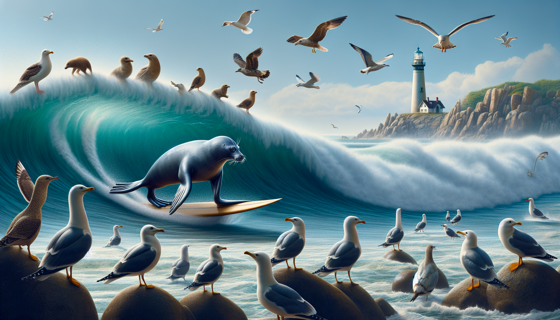 Seal Surfs Like a Professional