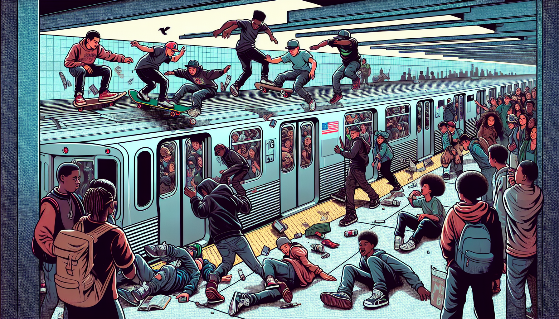 Teens Detained for Subway Surfing in NYC