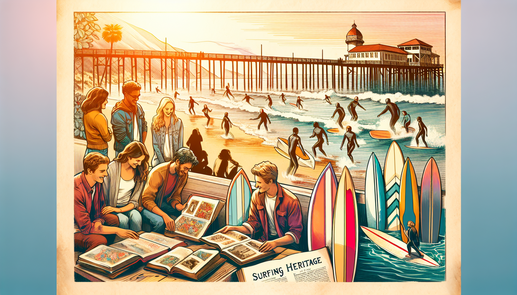 Humanities Students Discover Santa Cruz Surfing Heritage
